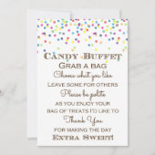 Rainbow Baby Sprinted Table Sign Size 5x7" Kaart (Voorkant)