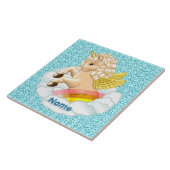 Rainbow Baby Unicorn Tegeltje (Zijkant)