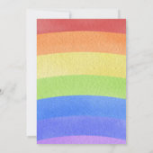 Rainbow Baby Waterverf Pastel Colorful Shower Kaart (Achterkant)