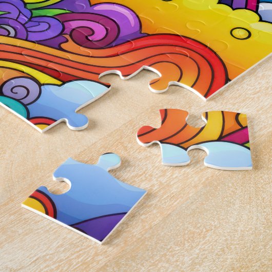 Rainbow backgrounds legpuzzel (Zijkant)