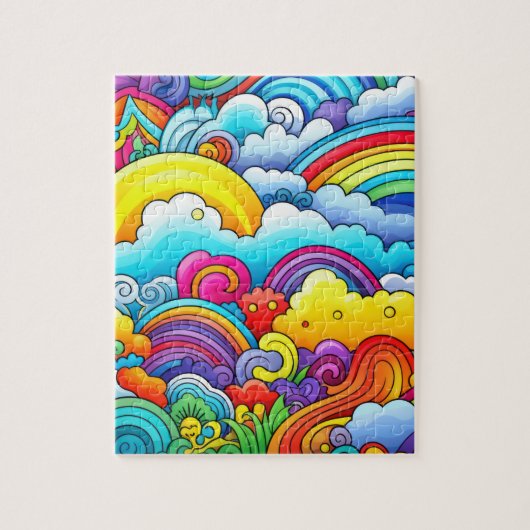 Rainbow backgrounds legpuzzel (Verticaal)