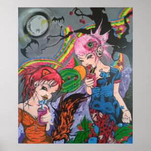 "Rainbow Bacon & Juice" Poster