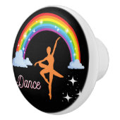 Rainbow Ballerina Dance Keramische Knop (Rechts)