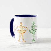 Rainbow Ballerinas Mok (Voorkant links)