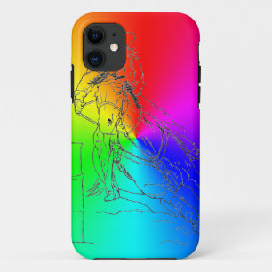 Rainbow Barrel Racer II - iPhone 5/5S Hoesje