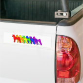Rainbow Basenji Bumpersticker (Op Truck)