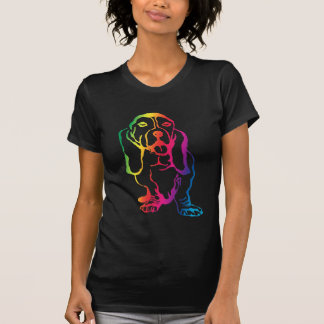 Rainbow Basset Hond T-shirt
