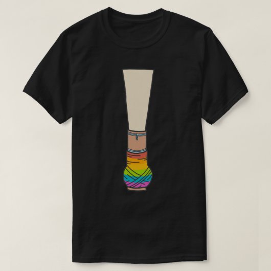 Rainbow Bassoon Reed Sticker T-shirt (Design voorkant)