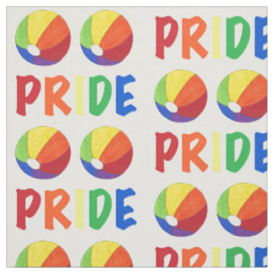 Rainbow Beach Ball Pride Summer Vacation LGBTQ Stof