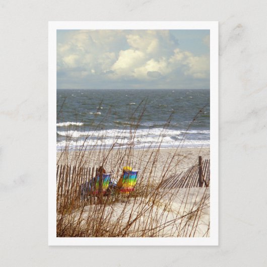 Rainbow Beach Chairs Briefkaart (Voorkant)