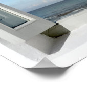 Rainbow & Beach Zee Uitzicht Poster (Hoek)