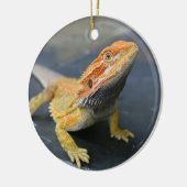 Rainbow Bearded Dragon Keramisch Ornament (Links)