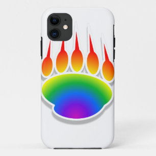 Rainbow Beer Paw Print iPhone 11 Hoesje