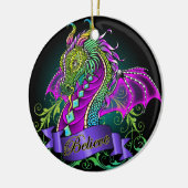 Rainbow Believe Dragon Art Ornament "Sonya" (Links)