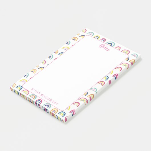 Rainbow bericht het merkt op post-it® notes (Schuin)