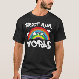Rainbow Best Mam in World Love Mama 2023 Mot T-shirt