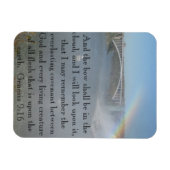Rainbow Bible Scripture Magnet Magneet (Horizontaal)