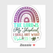 Rainbow Bible Verse Sticker (Feuille)