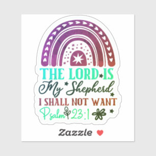 Rainbow Bible Verse Sticker