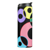 Rainbow Billiard Balls ontwerp Thermosbeker (Gedraaid links)