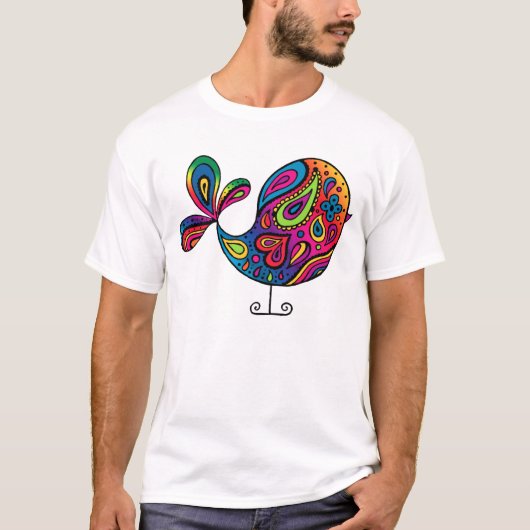 Rainbow Bird T-Shirt (Voorkant)