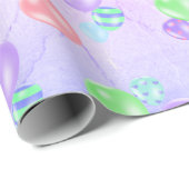 Rainbow Birthday-ballonnen Cadeaupapier (Rol Hoek)