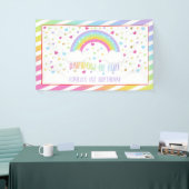 Rainbow Birthday Banner - Pastel (Beurs)