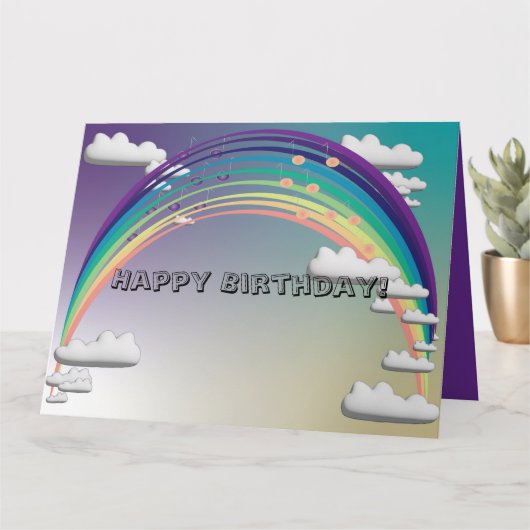 Rainbow Birthday Card Kaart (Kleine Plant)