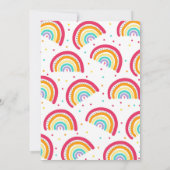 Rainbow Birthday Invitation Bright Rainbow Party (Dos)