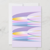 Rainbow Birthday Invitation Card (Dos)