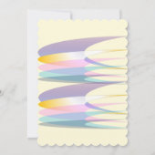 Rainbow Birthday Invitation Card Kaart (Achterkant)