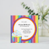 Rainbow Birthday Kaart (Staand voorkant)