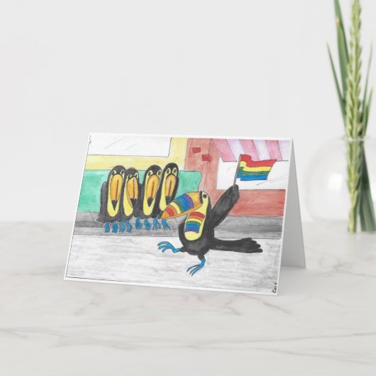 Rainbow Birthday Kaart (Voorkant)