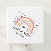 Rainbow Birthday Merci Favoriser les étiquettes (En situation)