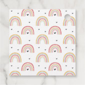 Rainbow Birthday Merci Favoriser les étiquettes (Dos)