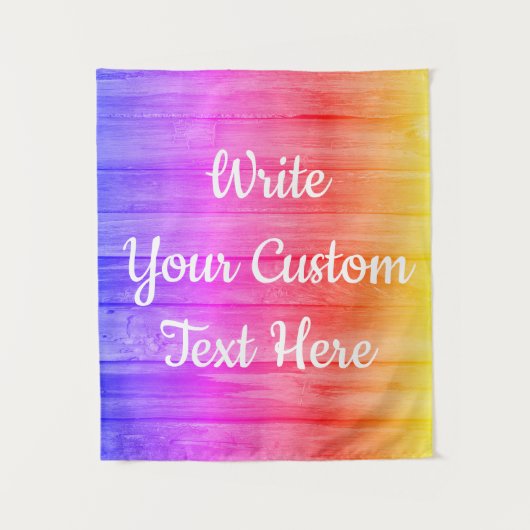 Rainbow Birthday Party Photo Booth Backdrop Prop Wandkleed (Voorkant)