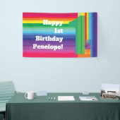 Rainbow Birthday Party Spandoek (Beurs)