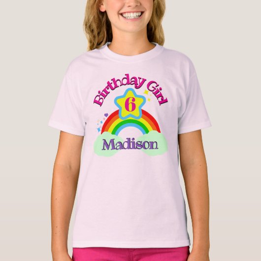 Rainbow Birthday Shirt (Voorkant)