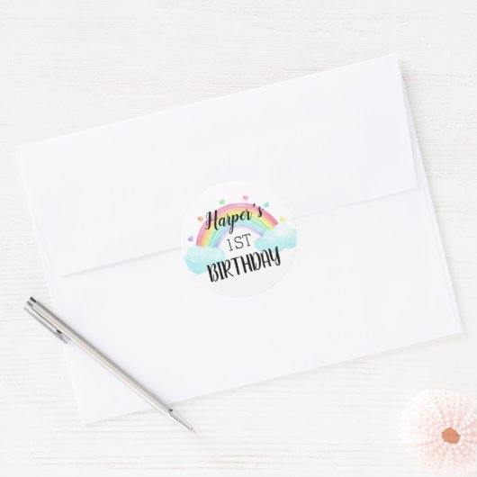 Rainbow Birthday Sticker (Envelop)