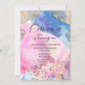 Rainbow Birthday Uitnodiging (Voorkant)