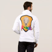 Rainbow Bite Me Badger Skull Hoodie (Achterkant volledig)