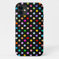 Rainbow & Black Polka Dot patroon