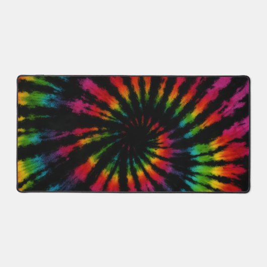 Rainbow Black Tie Dye Bureaumat (Voorkant)