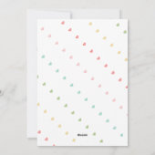 Rainbow Bliss Baby Faire-part de naissance (Dos)