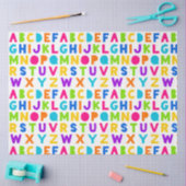 Rainbow Block Letter Alphabet Tissue Paper Tissuepapier (Craft)
