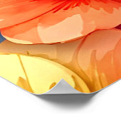 Rainbow Blossom: een moderne symfonie van kleuren Poster (Hoek)