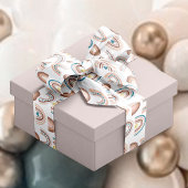 Rainbow Blue Blush Beige Patterned Lint