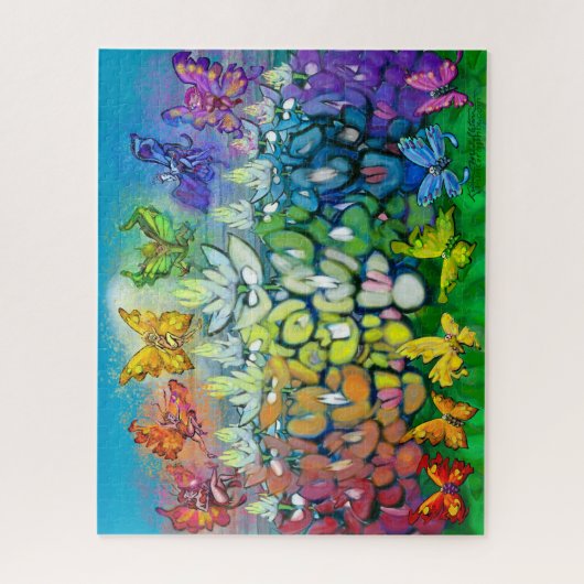 Rainbow Bluebonnets Jigsaw Puzzle (Vertical)