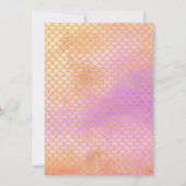 RAINBOW BLUR GOLD MERMAID SCALE BIRTHDAY KAART (Achterkant)