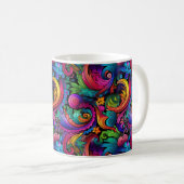 Rainbow Boho Paisley Mug (Devant droit)